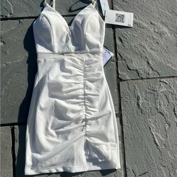 Brand New White HOCO Dress (XS) - Picture 3 of 7